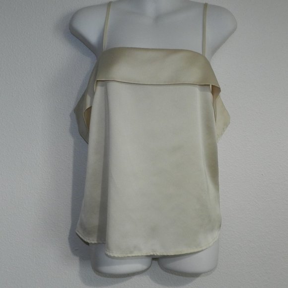 Forever 21 Tops Satiny Cowl Neck Spaghetti Strap Convertible 